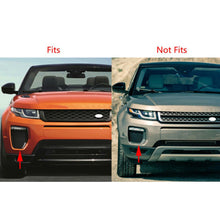 Pair Gloss Black Fog Light Vent Eyelid Cover Trim for 2016–2019 Range Rover Evoque L538 LR079375 LR079387