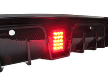 Carbon Fiber Style Rear Bumper Diffuser w/ Black Muffler Tips For Mercedes W205 S205 AMG 2015-2021