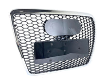 RS6 Style Honeycomb Front Grille Grill Chrome For Audi A6 C6 2005-2011