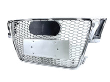 RS5 Style Chrome Honeycomb Front Grille For Audi A5 S5 B8 2008–2012