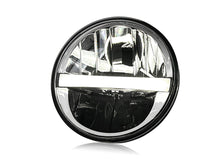 5-3/4” Round LED Headlight Hi/Lo Beam + Halo for Harley, Honda, Yamaha, Indian, Bobber
