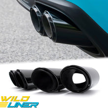 3-Layers Black Sport Exhaust Tips For 2017-2022 Porsche Panamera 971