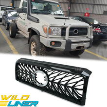 Gloss Black Front Grille for Toyota Landcruiser 76 78 79 Series 2007-2015