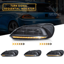 Pair SMOKE LED Rear Lights For VW Scirocco MK3 2009-2014 W/Animation &Sequential