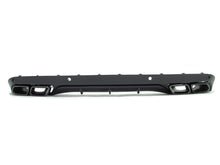 C63 Style Black Rear Diffuser + Exhaust Tips For Mercedes W205 Sedan Non-AMG 2015-2021