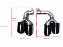 Exhaust Tips Muffler Pipe for Porsche Cayenne E-Hybrid 9Y0 9Y3 2019 2020-2024