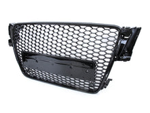 Badgeless Gloss Black Honeycomb RS5 Style Front Grille For Audi A5 S5 8T 2008–2012
