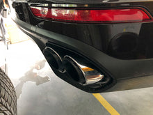 3-Layer Exhaust Tips Tail Pipes For Porsche Macan Base 2.0L 2019-2023 Brushed/Silver/Black