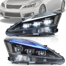 Projector LED Headlights with DRL Animation for Lexus IS250 IS350 ISF 2006–2013