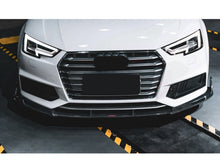 Pair Front Bumper Fog Light Grille Covers For Audi A4 S-Line / S4 2017-2019 Gloss Black