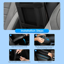 Car Centre Console Armrest Cover Protector Black For 2019-2025 Mazda 3