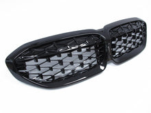 Gloss Black Diamond Front Kidney Grill Grille for 2019-2022 BMW G20 330i M340i