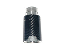 1 Piece Carbon fiber Exhaust Tips 65mm Inlet Muffler Pipes for BMW with M-Sport Package