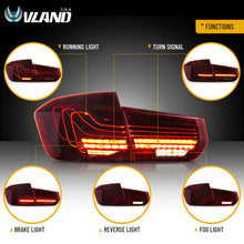 Laser Style Red LED Tail Lights For 2012-2018 BMW 3 Series F30 F35 F80 1Pair