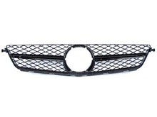 Gloss Black Honeycomb Front Grill for Mercedes W204 Sedan C63 AMG 2008-2011 Pre-LCI