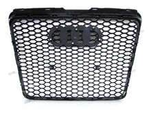 RS6 Style Honeycomb Front Grille Grill Glossy Black For Audi A6 C6 2004-2011 fg221