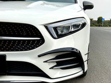 Gloss Black Front Bumper Canard Fog Light Trim For Mercedes W177 A35 AMG 2019+