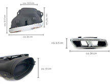 Chrome Exhaust Tips Replace for Mercedes W222 S63 R231 SL65 W212 S212 E63 W218 CLS63