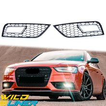 Chrome/Black Honeycomb Fog Light Grille Cover for Audi A4 B8.5 Non S-line 2013-2016 fg230