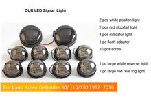 8pcs LED Turn Signal Front Indicator Lamp & Stop Tail Light & Front Side Light For Land Rover Defender 1990-2016