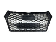 For 2018-2020 Audi Q5 SQ5 B9 Honeycomb Front Grille Bumper Mesh Grill Gloss Black