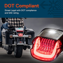 Smoked LED Tail Light for Harley Davidson F1 Blinker Sequential Turn Signal DOT
