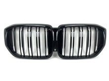 For 2024 2025+ BMW X5 G05 LCI Gloss Black M-Style Front Kidney Grille Dual Slats
