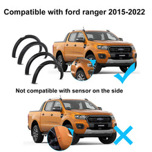Matt Black Wheel Arch Guard Slim Fender Flares For Ford Ranger PX2 PX3 2015-2022