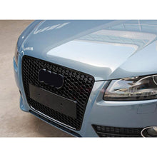 RS5 Style Honeycomb Black Front Grille For Audi A5 S5 B8 8T 2008–2012
