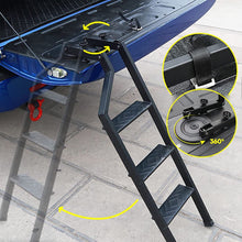 360° Rotated Foldable Tailgate Ladder Step For Toyota Hilux N70 N80 SR5 Ford Ranger Wildtrak Raptor