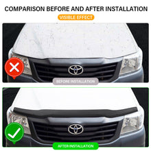 Dark Black Bonnet Protector Tinted For Toyota Hilux 2011 2012 2013 2014 SR SR5