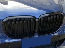 Gloss Black Dual Slats Front Bumper Grille for BMW X5 G05 2019-2023
