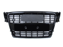 Gloss Black S4 Style Front Bumper Grille For Audi A4 S4 B8 2009–2012