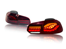 Pair Smoked/Red LED Tail Lights For VW Golf 6 MK6 2009-2013 w/Sequential