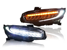 For Honda Civic 10th Gen 2016-2021 LED Headlights W/ Sequential Turn Lights Pair