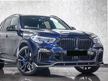Gloss Black Dual Slats Front Bumper Grille for BMW X5 G05 2019-2023