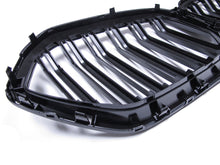 Glossy Black Dual Slats Front Bumper Kidney Grille for BMW X6 G06 2020-2023 fg117
