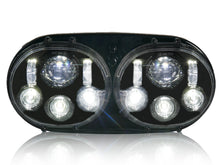 5.75" Dual LED Headlight Projector Fits For Harley Touring Road Glide 1998-2013