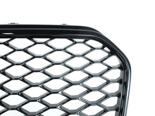 RS5 Style Gloss Black Honeycomb Front Grille For Audi A5 S5 B8.5 2013–2016