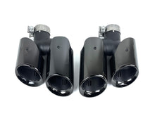 Black/Chrome Exhaust Tips for 2014-2018 Porsche Macan Base 2.0L et87