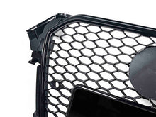 RS4 Style Gloss Black Honeycomb Front Grille For Audi A4 S4 B8.5 2013–2016