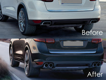 Pair Exhaust Tips Black For Porsche Cayenne V6 V8 2011-2014 Short Pipe