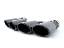 Gloss Black Rear Diffuser + Exhaust Tips for Audi A4 S-line Sedan B9 2017 2018 2019 di183