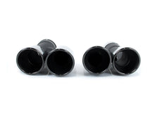 Pair For 2017-2023 BMW 5 Series G30 540i BLACK Twin Exhaust Tips Muffler Pipe