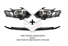 Pair LH+RH Head Light Headlights + Eyelids For Ford Falcon FG 2008-2011 XR6 XR8 XR Turbo