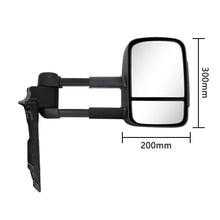 2x L+R Extendable Towing Mirrors Black for Toyota Land Cruiser 70-79 Series 1984-2022