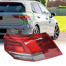 Pair LH+RH Outer LED Tail Light Lamp For VW Volkswagen Golf MK8 Hatch TSI GTI 2020-2025