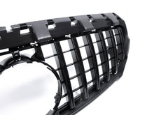 GT-R Black Front Bumper Grille for Mercedes C117 CLA200 CLA250 CLA45 2013-2016 w/o Camera fg21