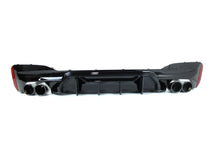 For 2017-2023 BMW G30 5 Series 540i M-Sport Gloss Black Rear Diffuser M5 Style w/ Twin Exhaust Tips