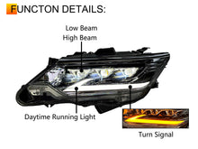 For Toyota Camry 2015-2017 LED Projector Headlights Sequential Turn Signal Pair